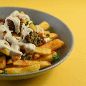 Halloumi on chips