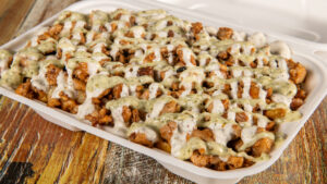 Build your Meat on Chips or Rice