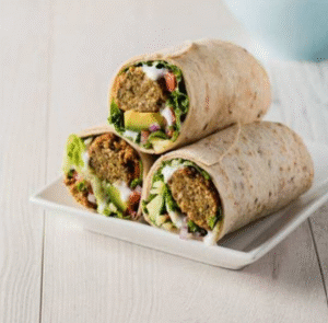 Thin Felafel Kebab Wrap