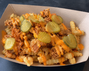 Fried Chicken on Chips